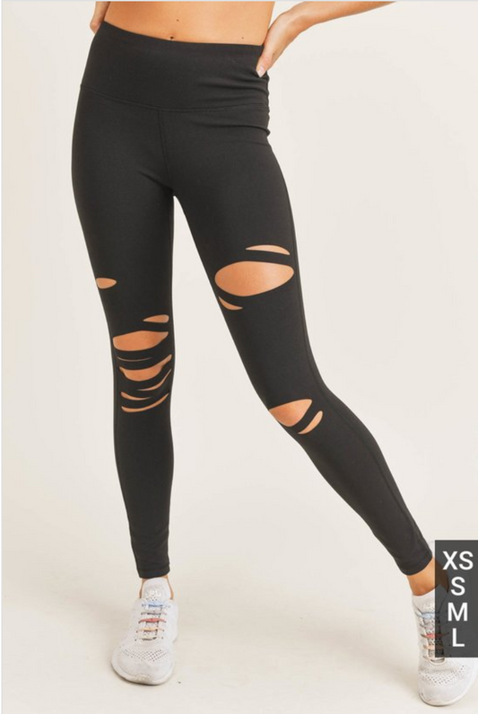 Lazer-cut Highwaisted legging