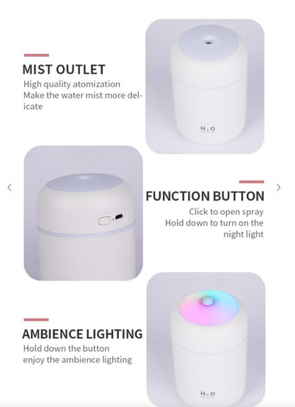 PORTABLE MINI HUMIDIFIER ESSENTIAL OIL DIFFUSER